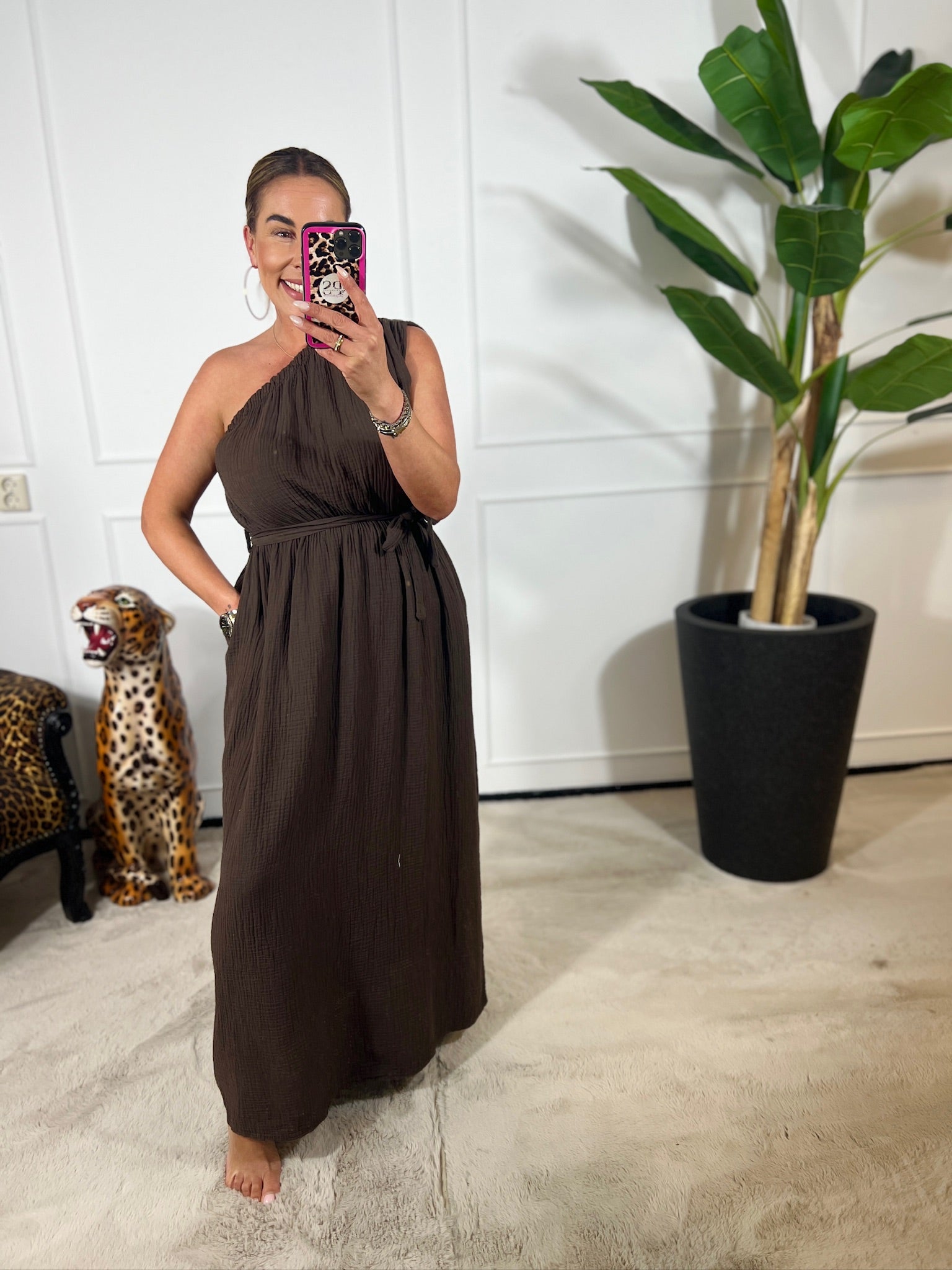 LIV ONE SHOULDER MAXI DRESS