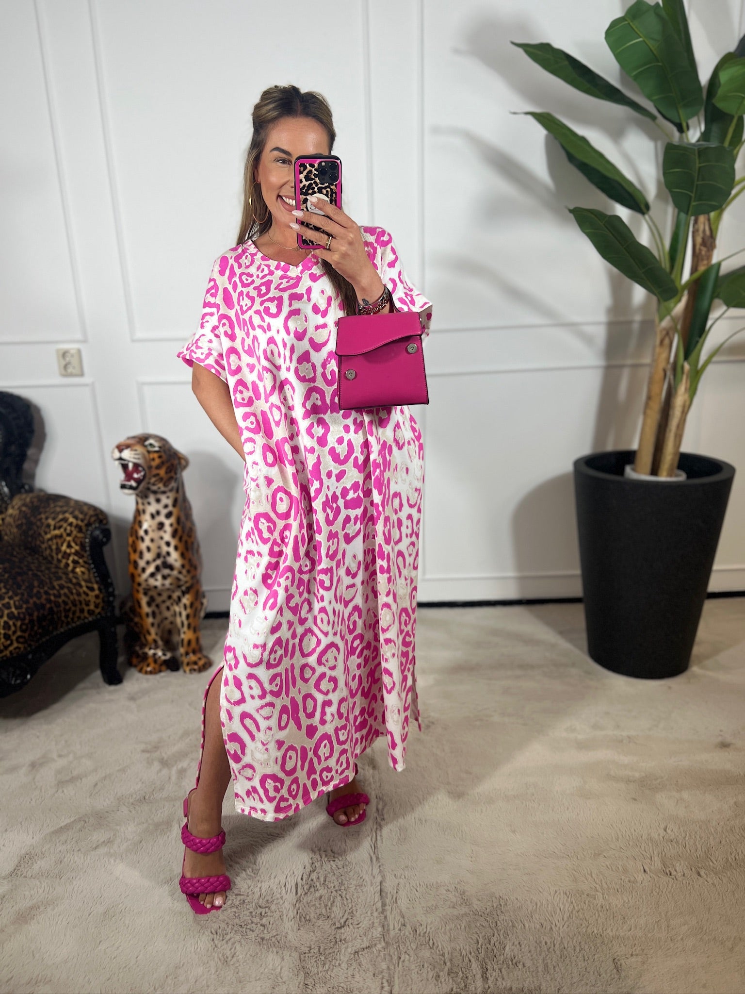 FANNY LEOPARD MAXI DRESS