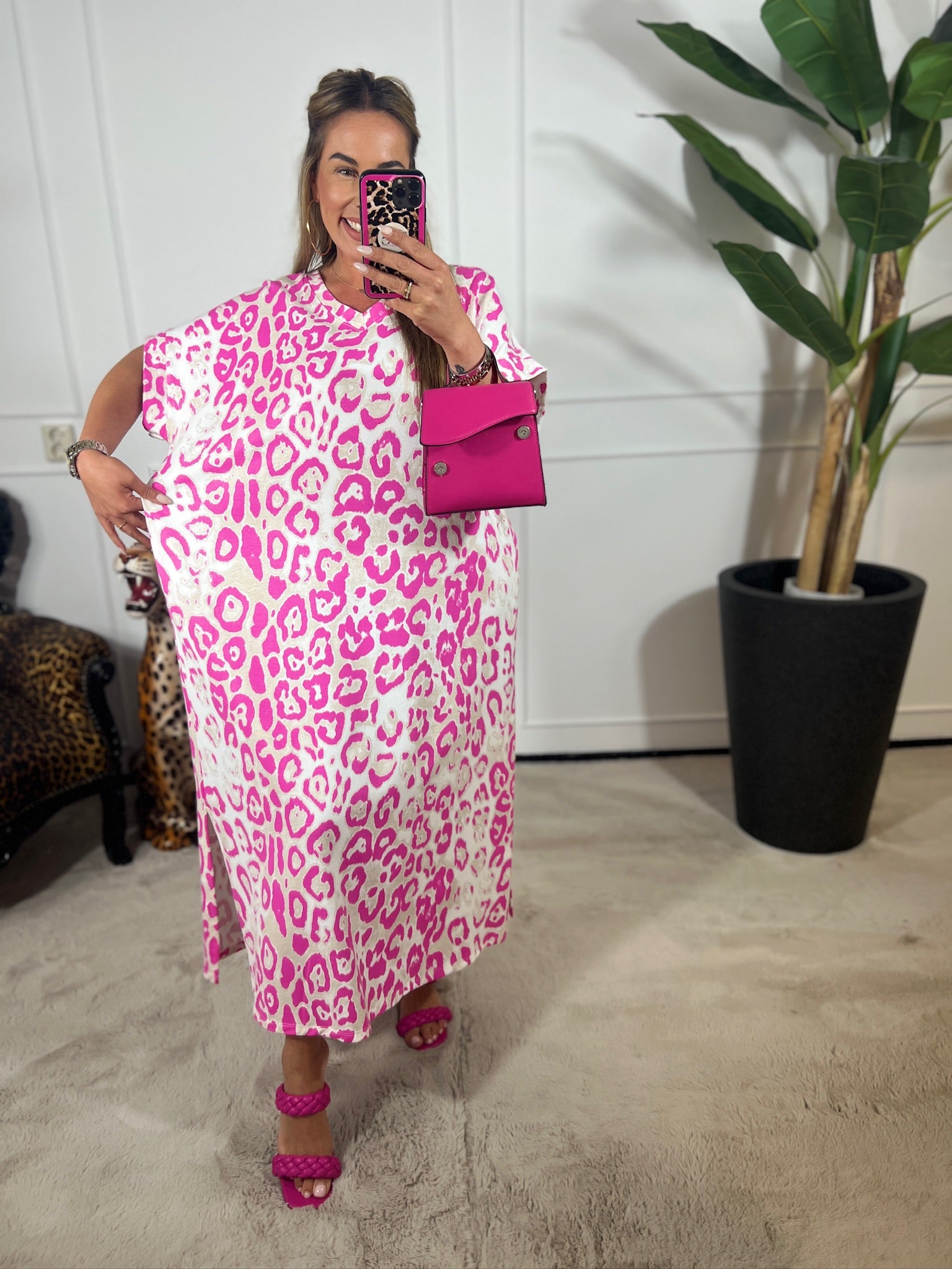 FANNY LEOPARD MAXI DRESS