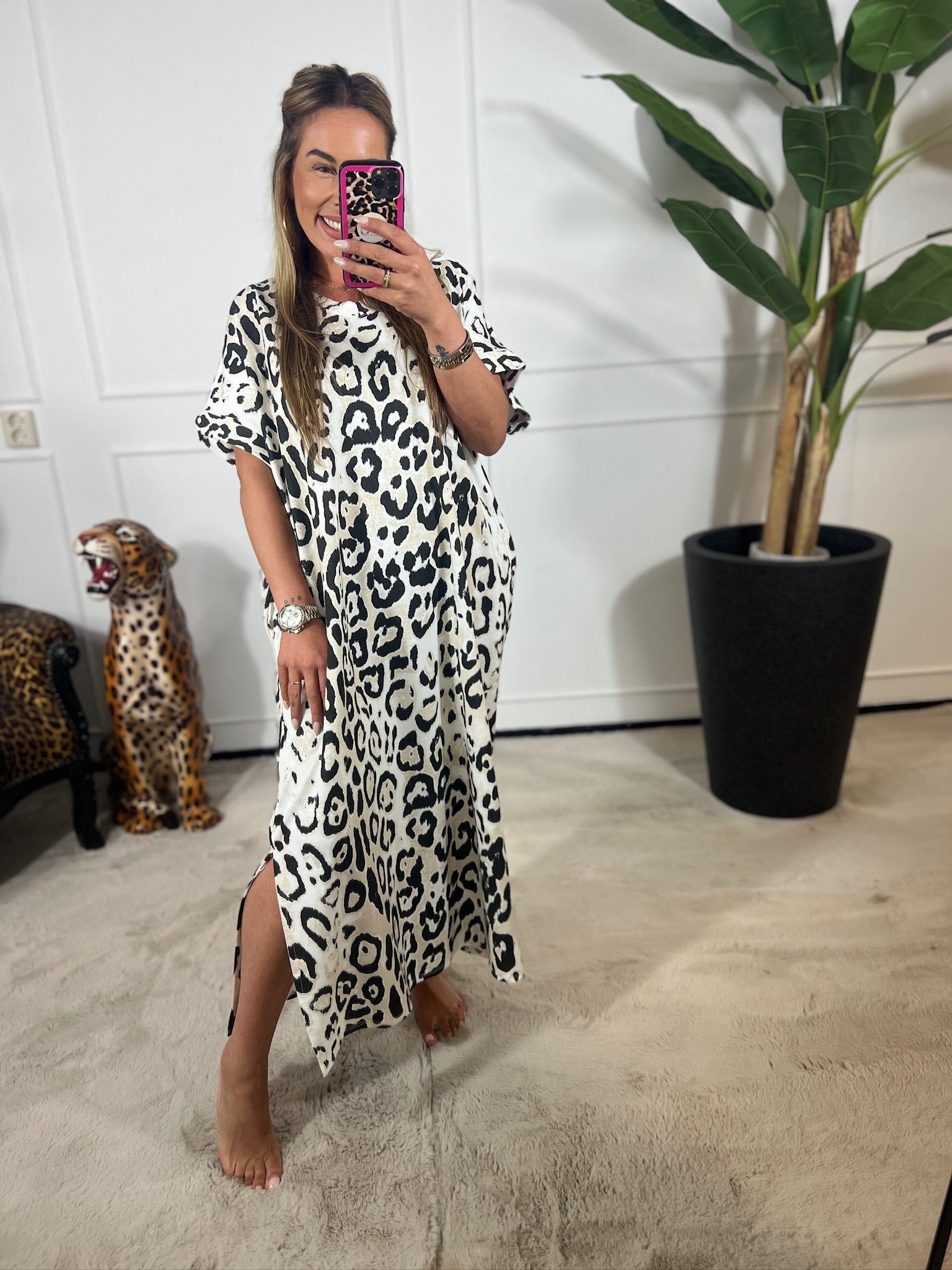 FANNY LEOPARD MAXI DRESS