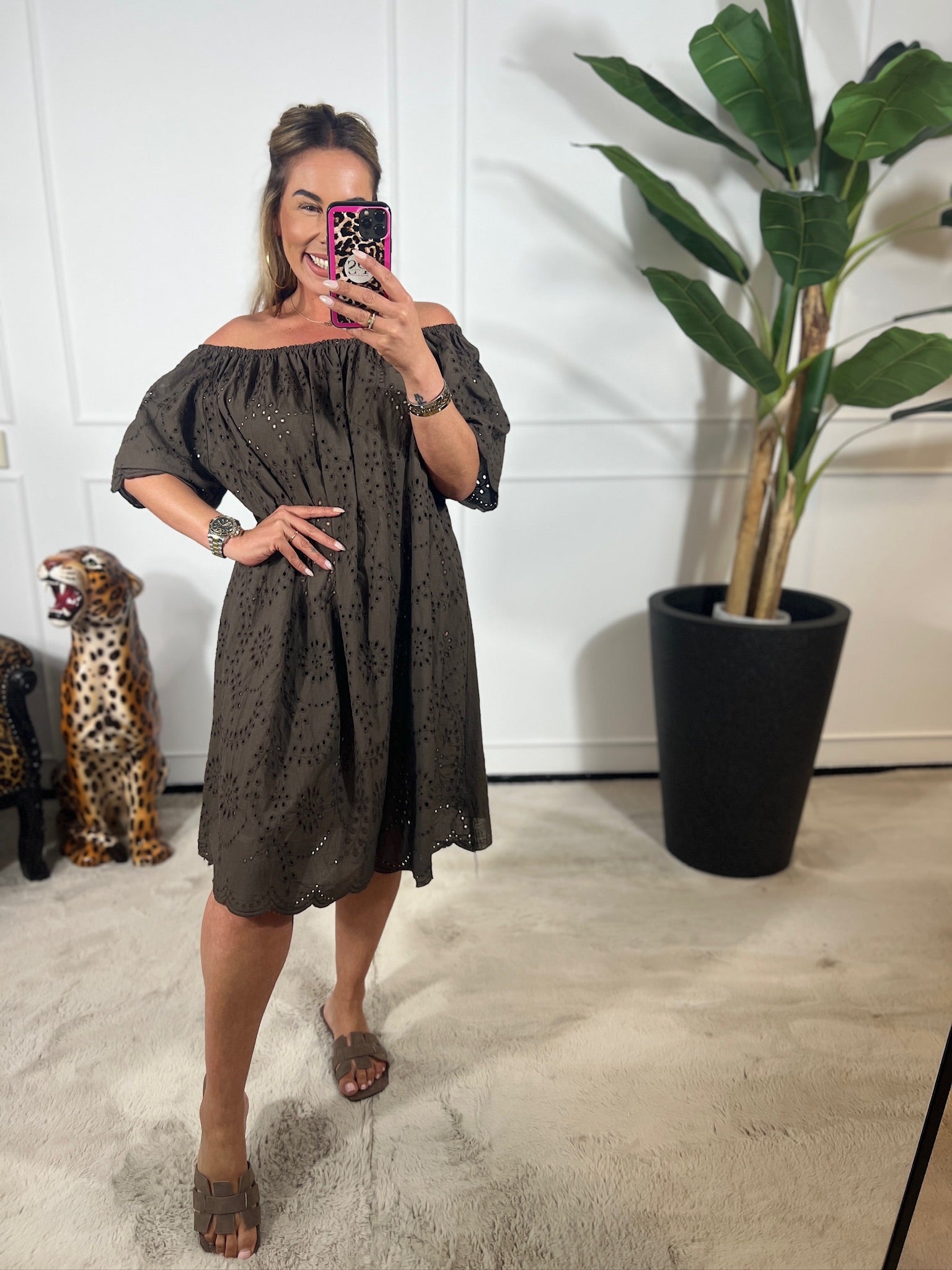 NAOMI BRODERIE DRESS
