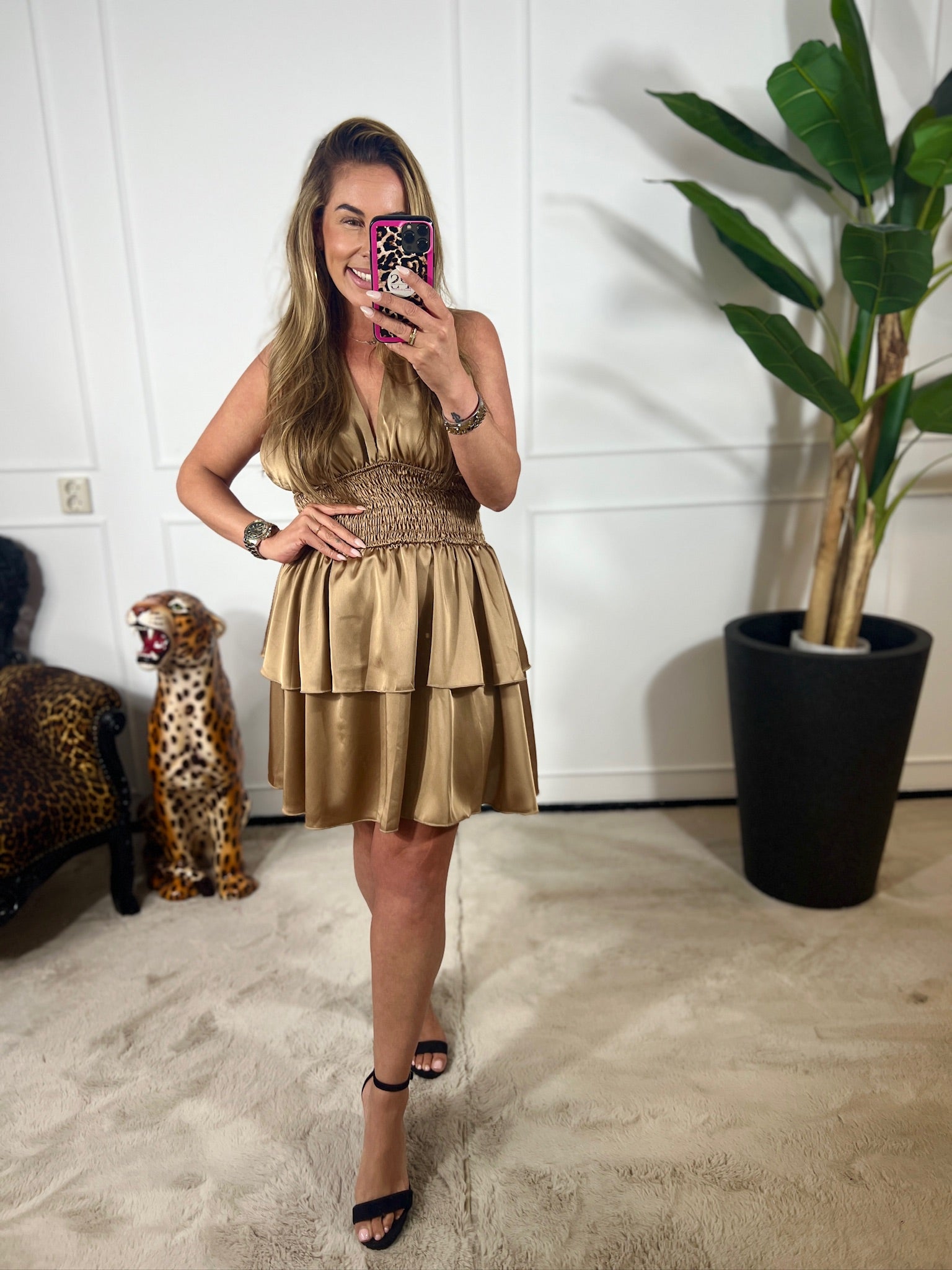NAYLA SATIN DRESS