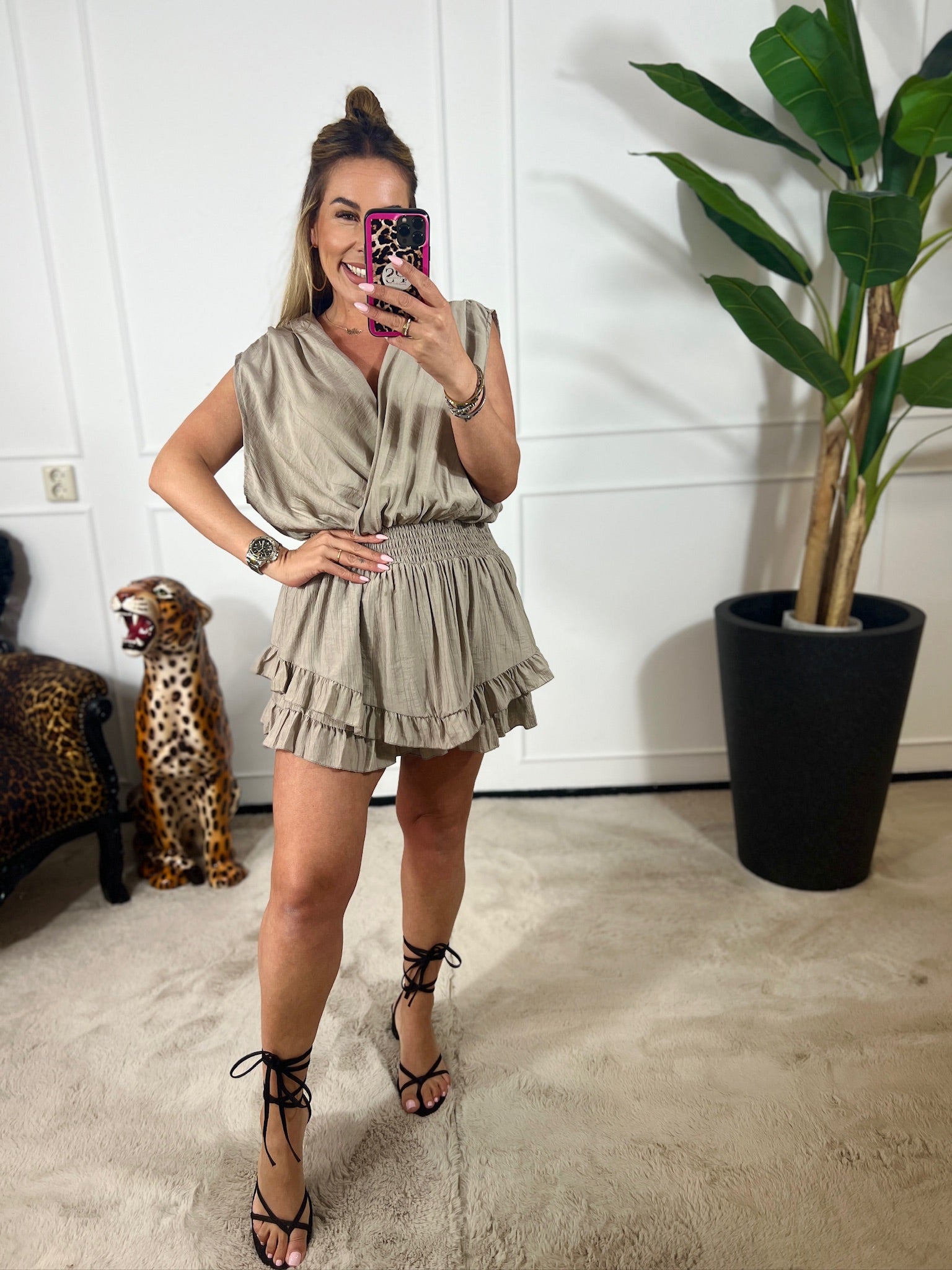 NOOR RUFFLE PLAYSUIT