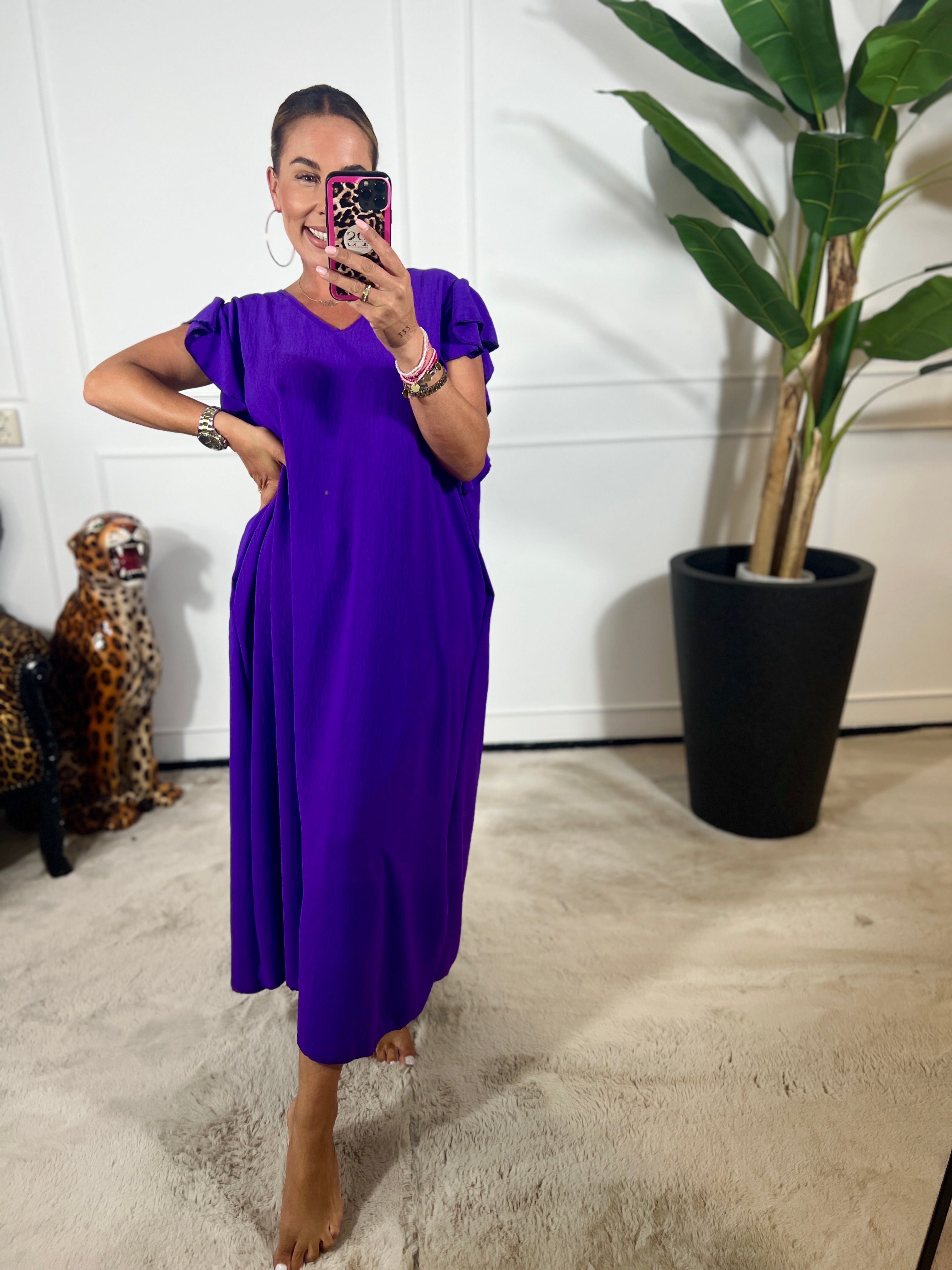 WINNIE RUFFLE MAXI DRESS