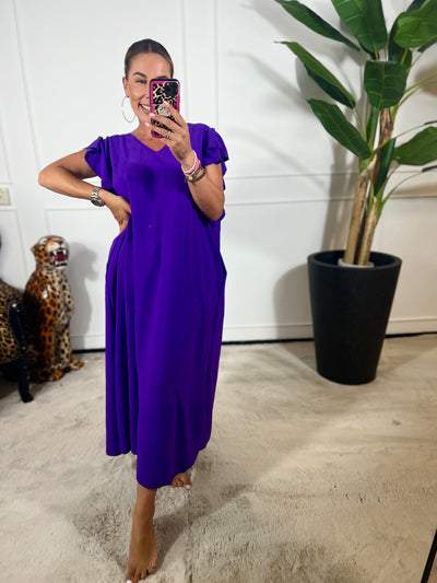 WINNIE RUFFLE MAXI DRESS
