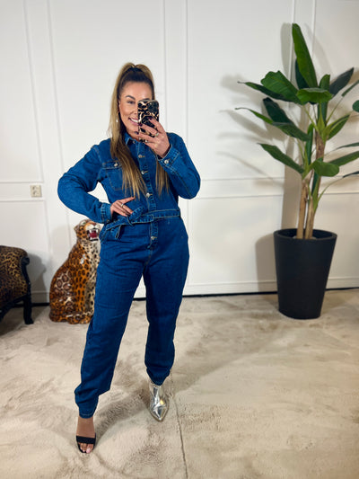 DENIM STRETCH JUMPSUIT (IN MATEN)