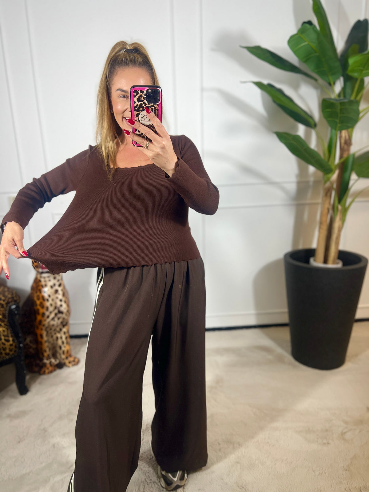 SOFIA RIB STRETCH TOP