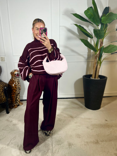 STRIPE TURTLENECK