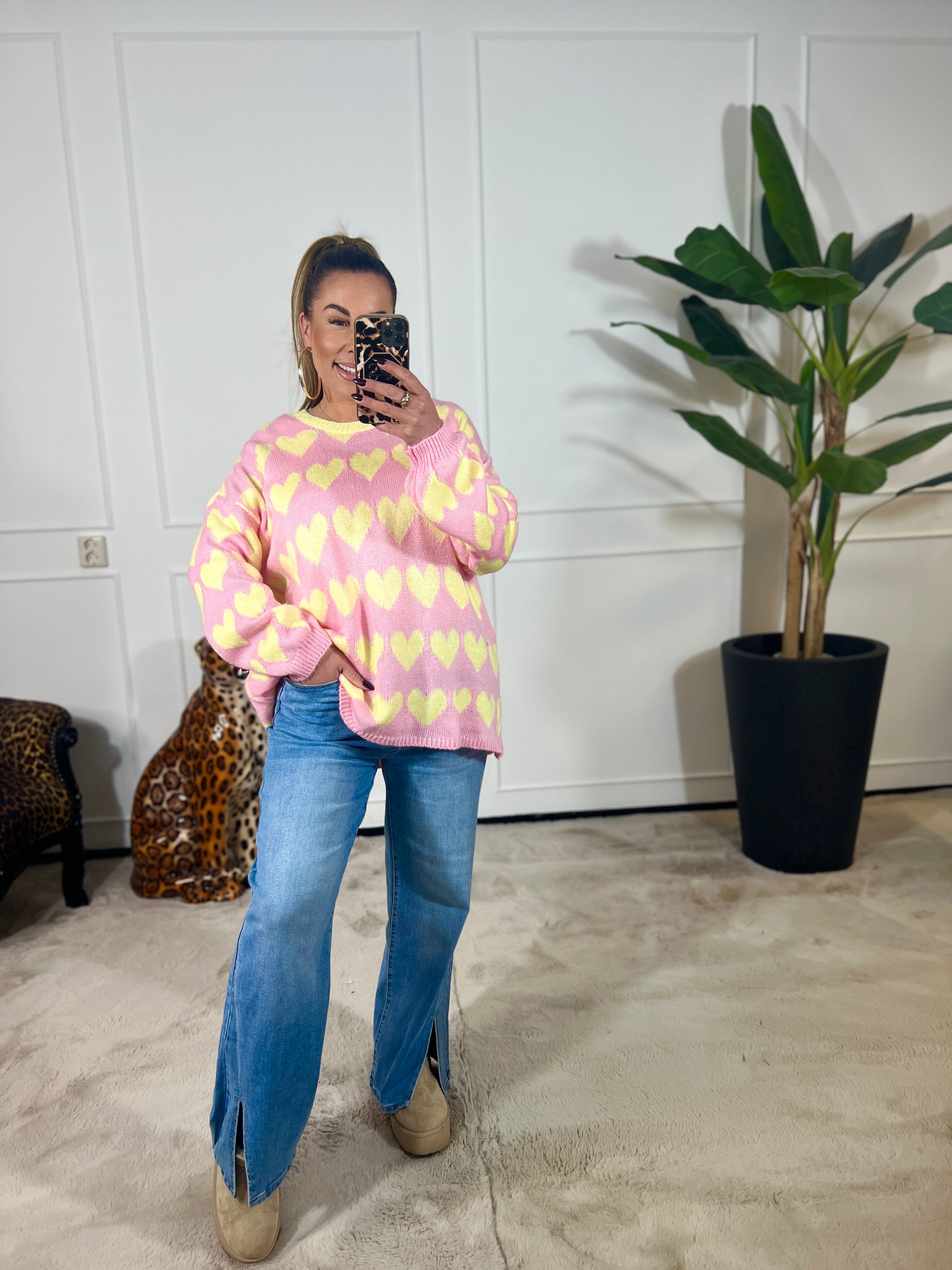 SPLIT STRETCH JEANS - 5148 + VIDEO