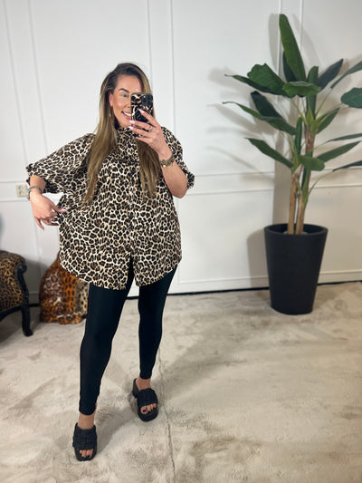 PETITE KORTE MOUW *KENDALL* BLOUSE (T/M 46-48)