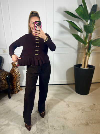 LUXE BUTTON PEPLUM