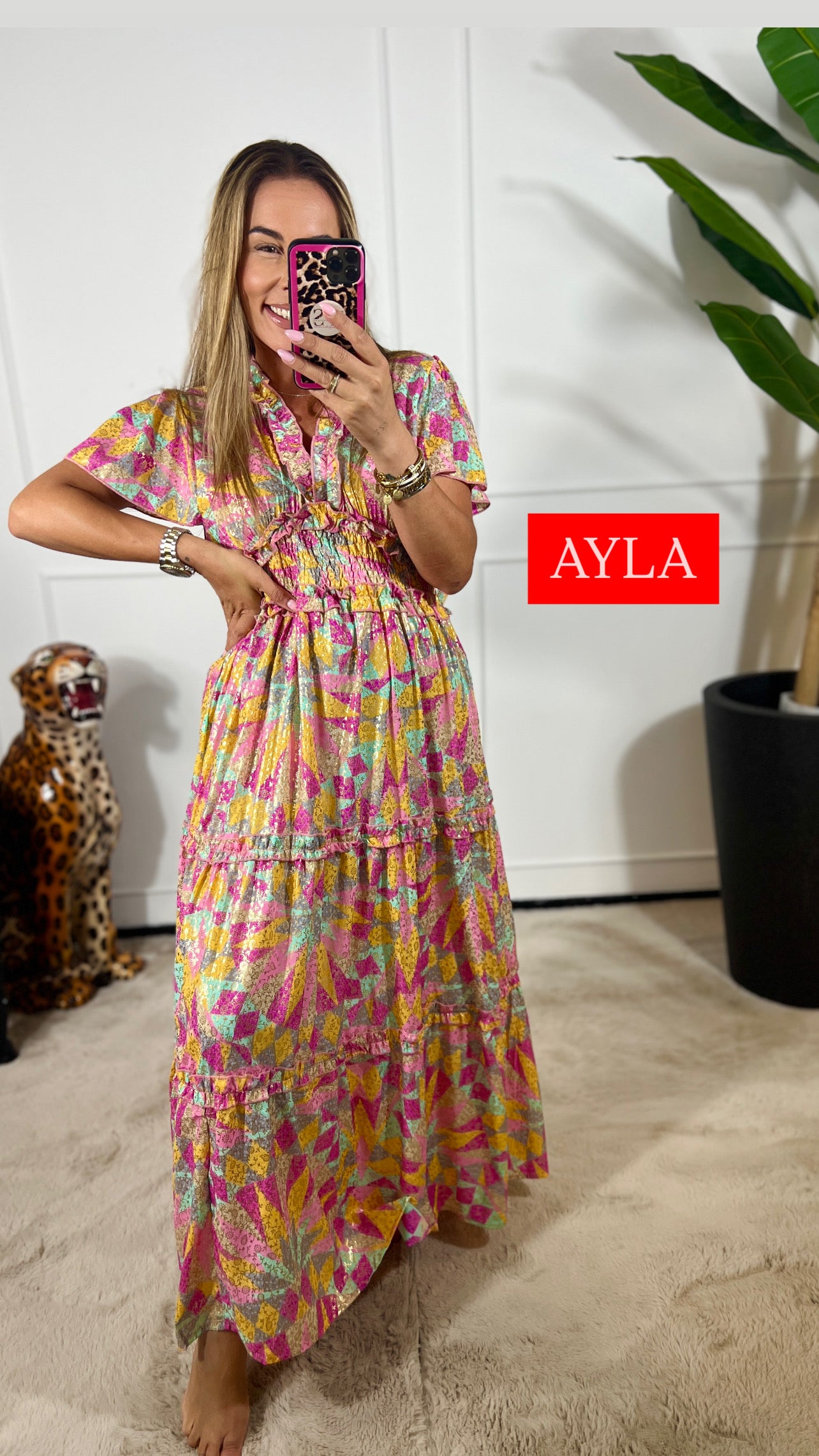 AYLA HANDGEMAAKTE IBIZA JURK