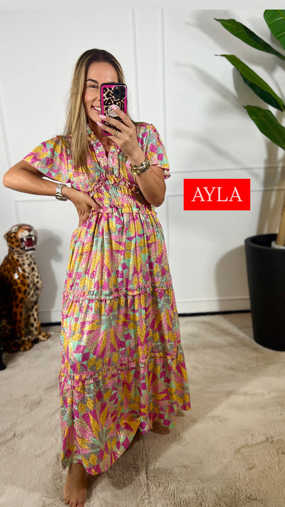 AYLA HANDGEMAAKTE IBIZA JURK