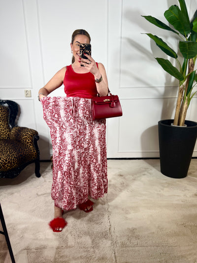 ZARA SNAKE MAXI SKIRT
