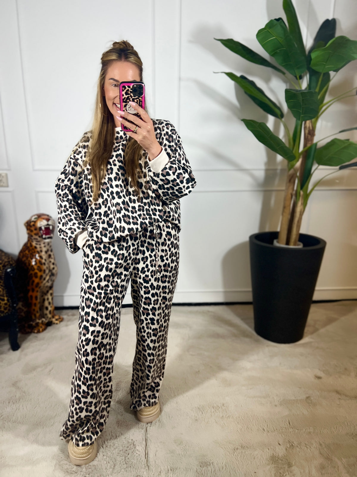 COMFY SET LEOPARD