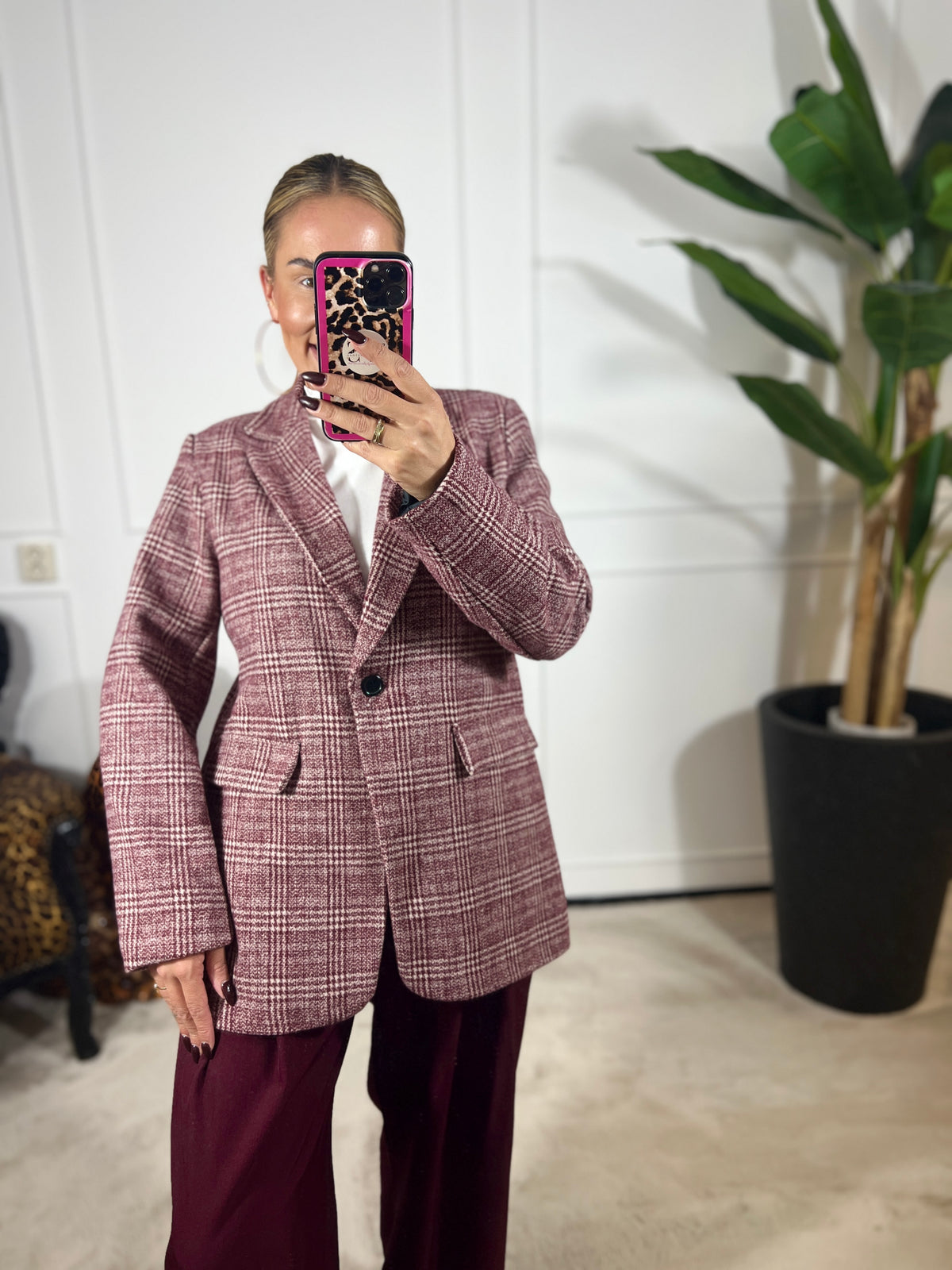 AMÉLIE CHECK BLAZER