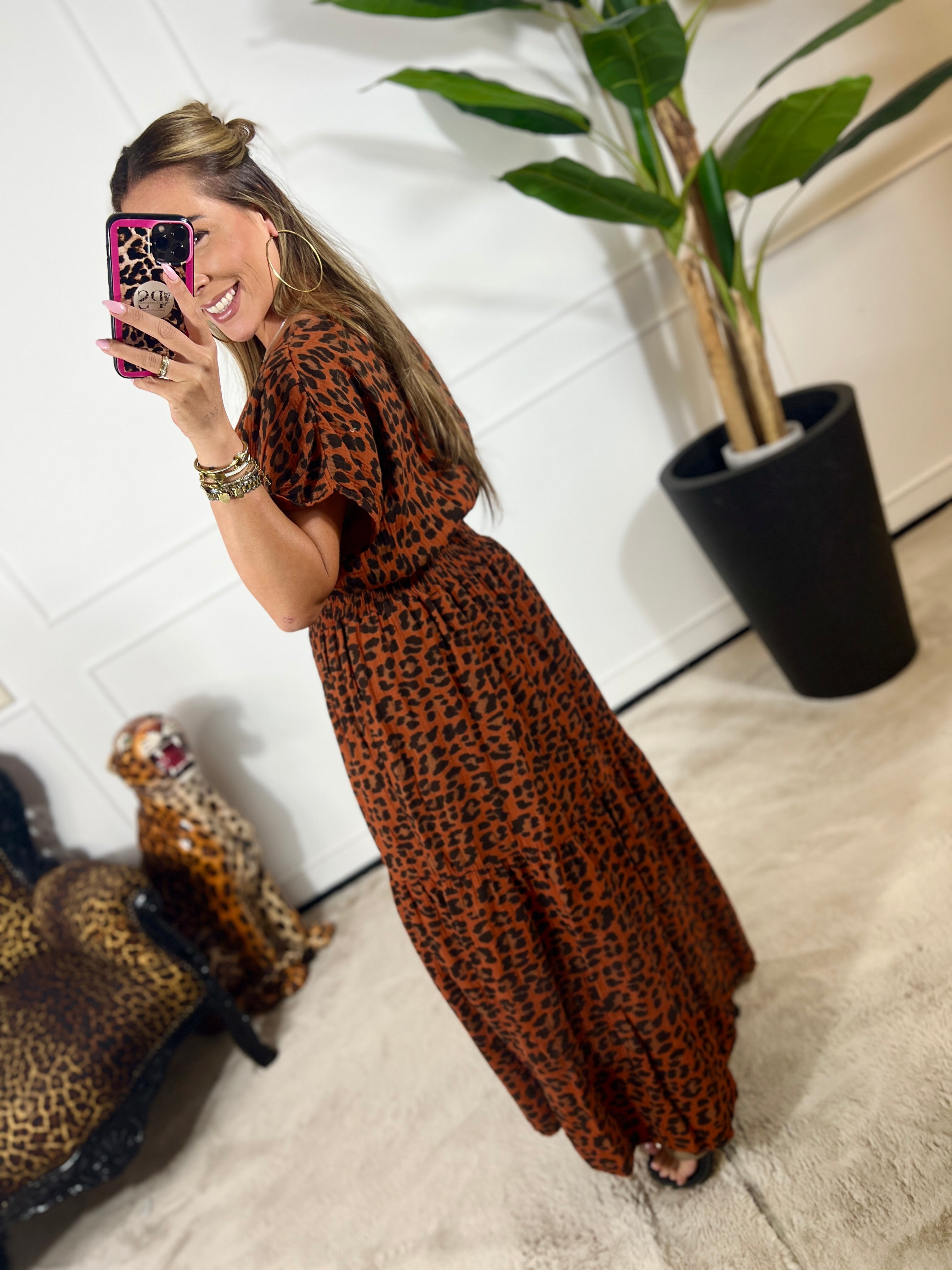 STEFFY PANTER MAXI DRESS