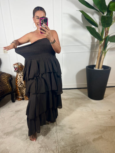 SPANISH STRAPLESS DRESS