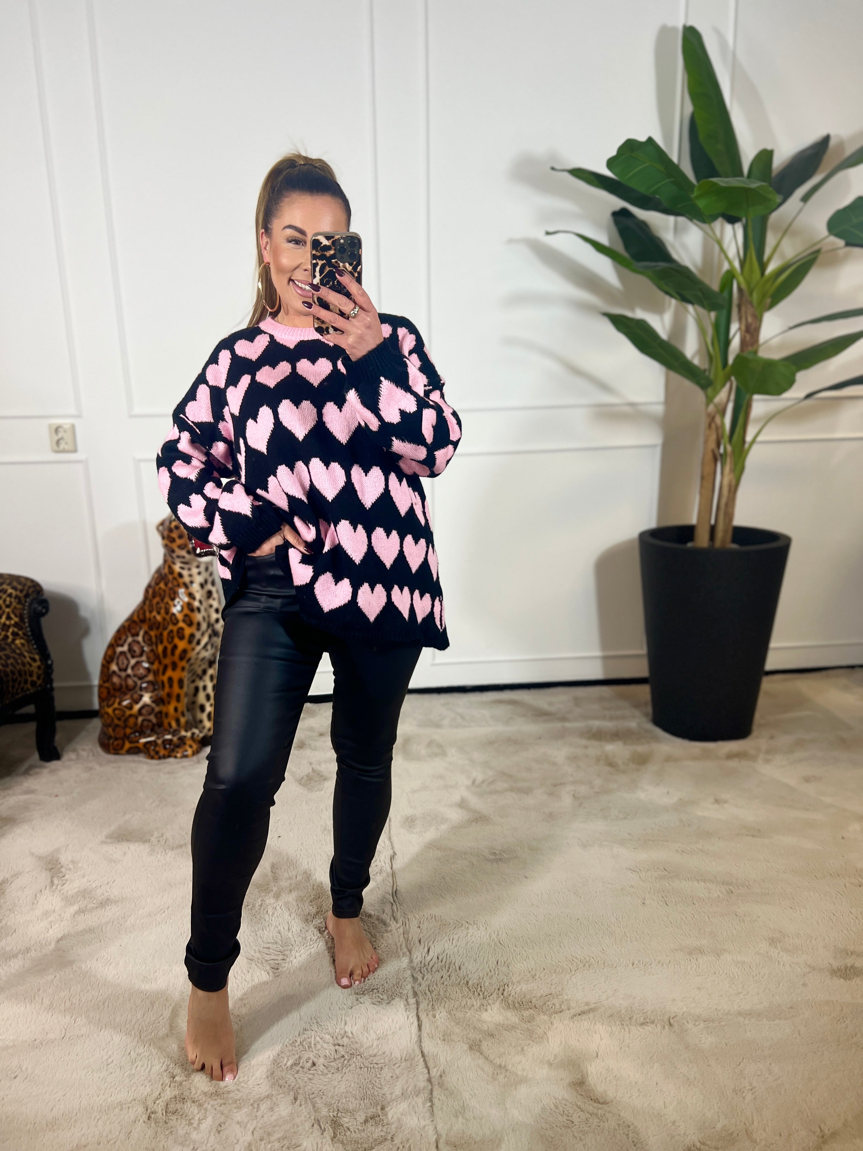 LEATHERLOOK STRETCH JEANS - 5025 + VIDEO