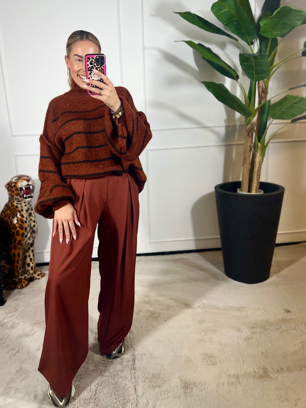 STRIPE TURTLENECK
