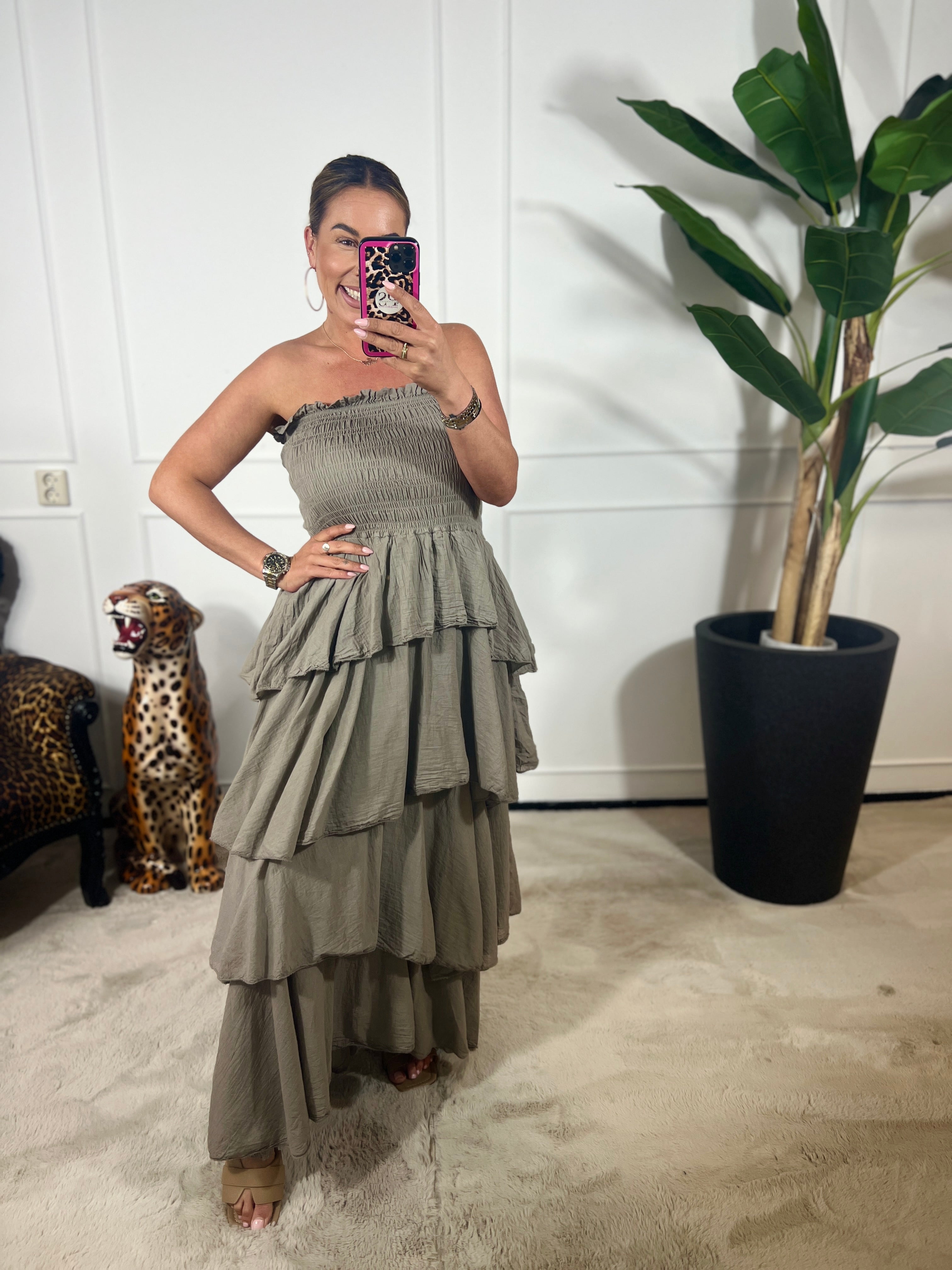 SPANISH STRAPLESS DRESS