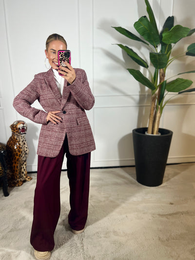 AMÉLIE CHECK BLAZER