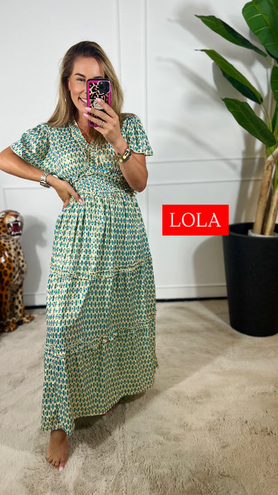 LOLA HANDGEMAAKTE IBIZA JURK