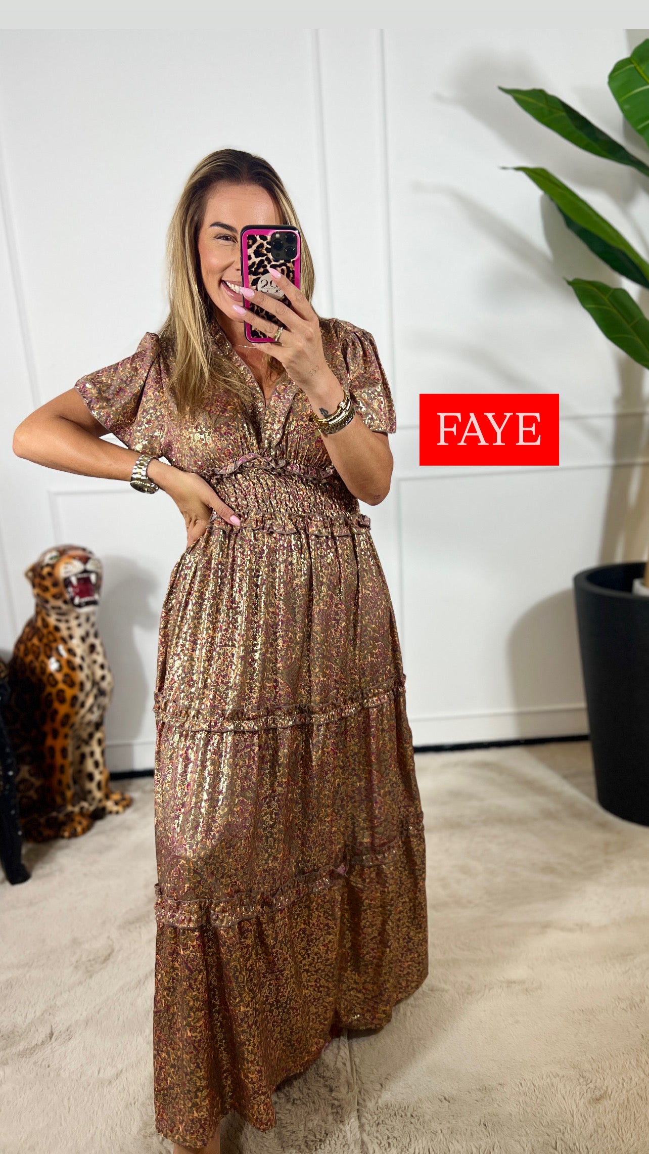 FAYE HANDGEMAAKTE IBIZA JURK