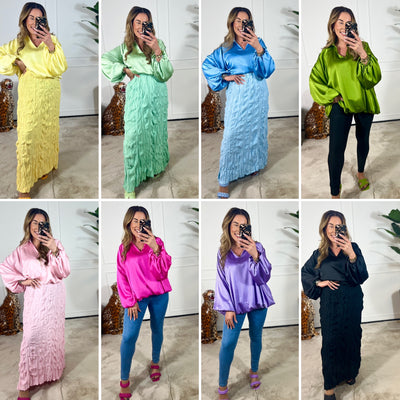V-HALS BLOUSE (T/M 48) + VIDEO