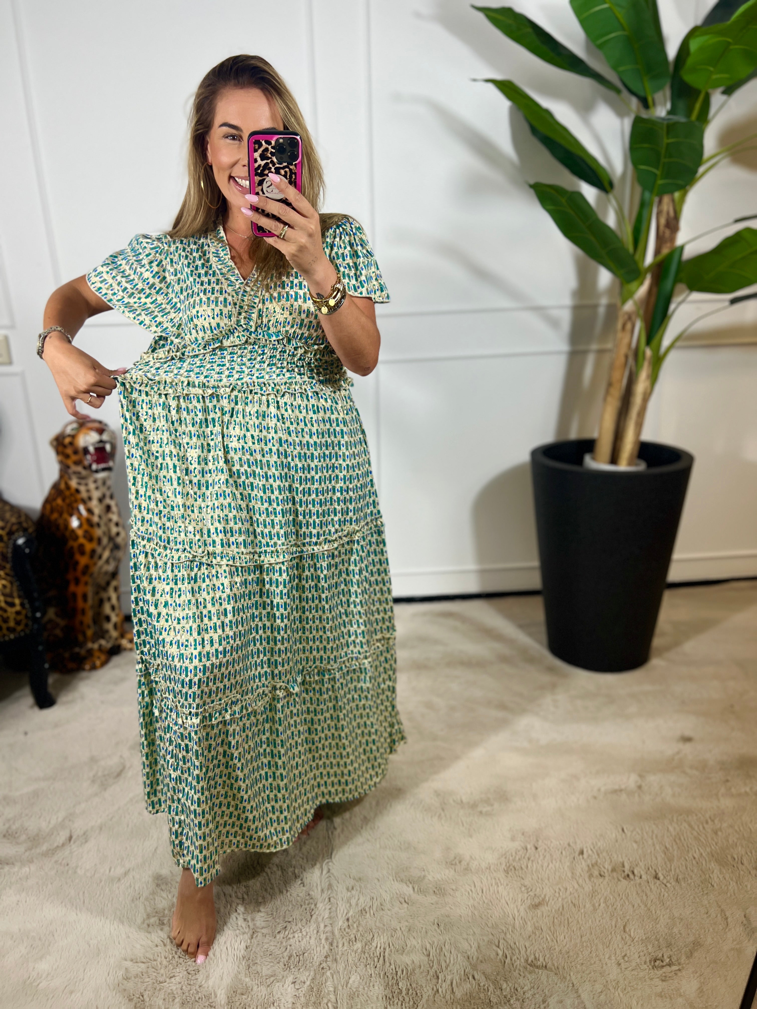 LOLA HANDGEMAAKTE IBIZA JURK