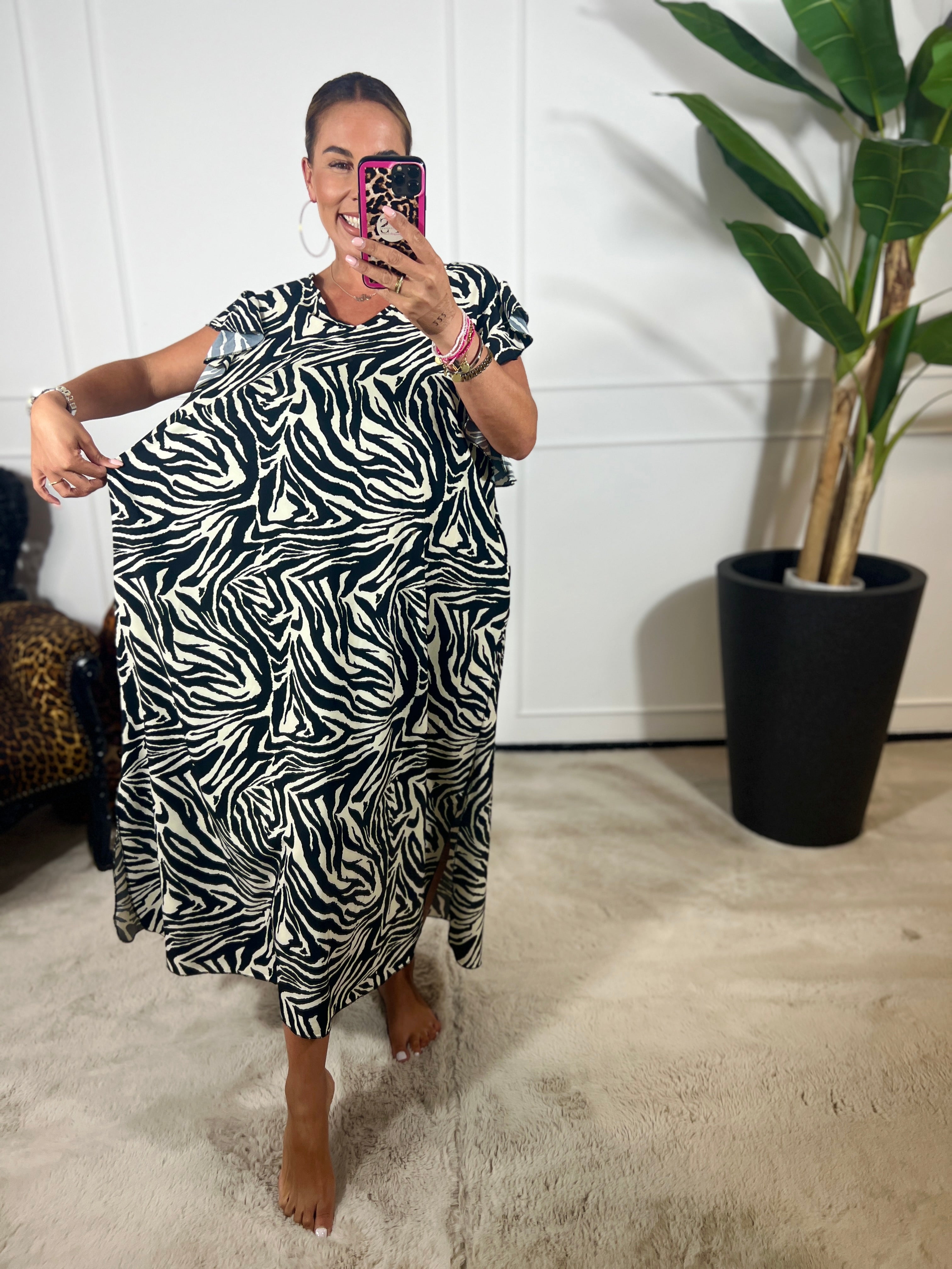 WINNIE RUFFLE MAXI DRESS