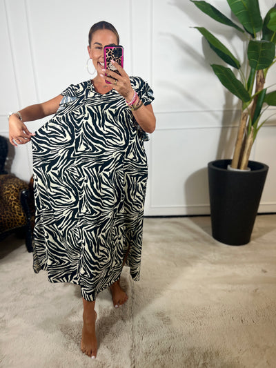 WINNIE RUFFLE MAXI DRESS