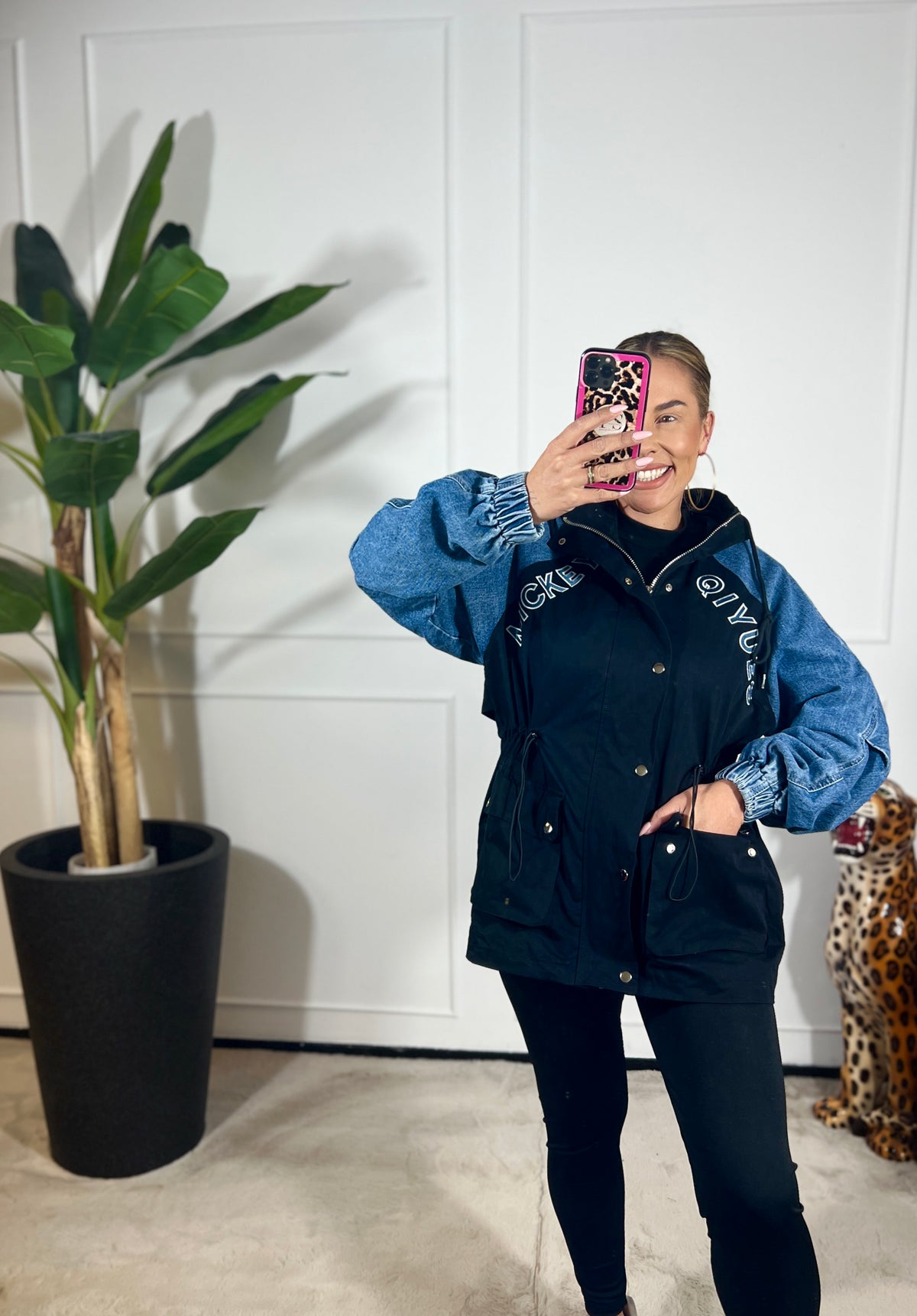 DENIM COZY JACKET