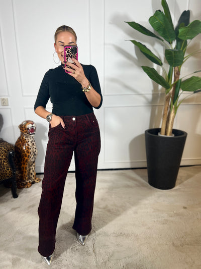 ANNA LEOPARD JEANS