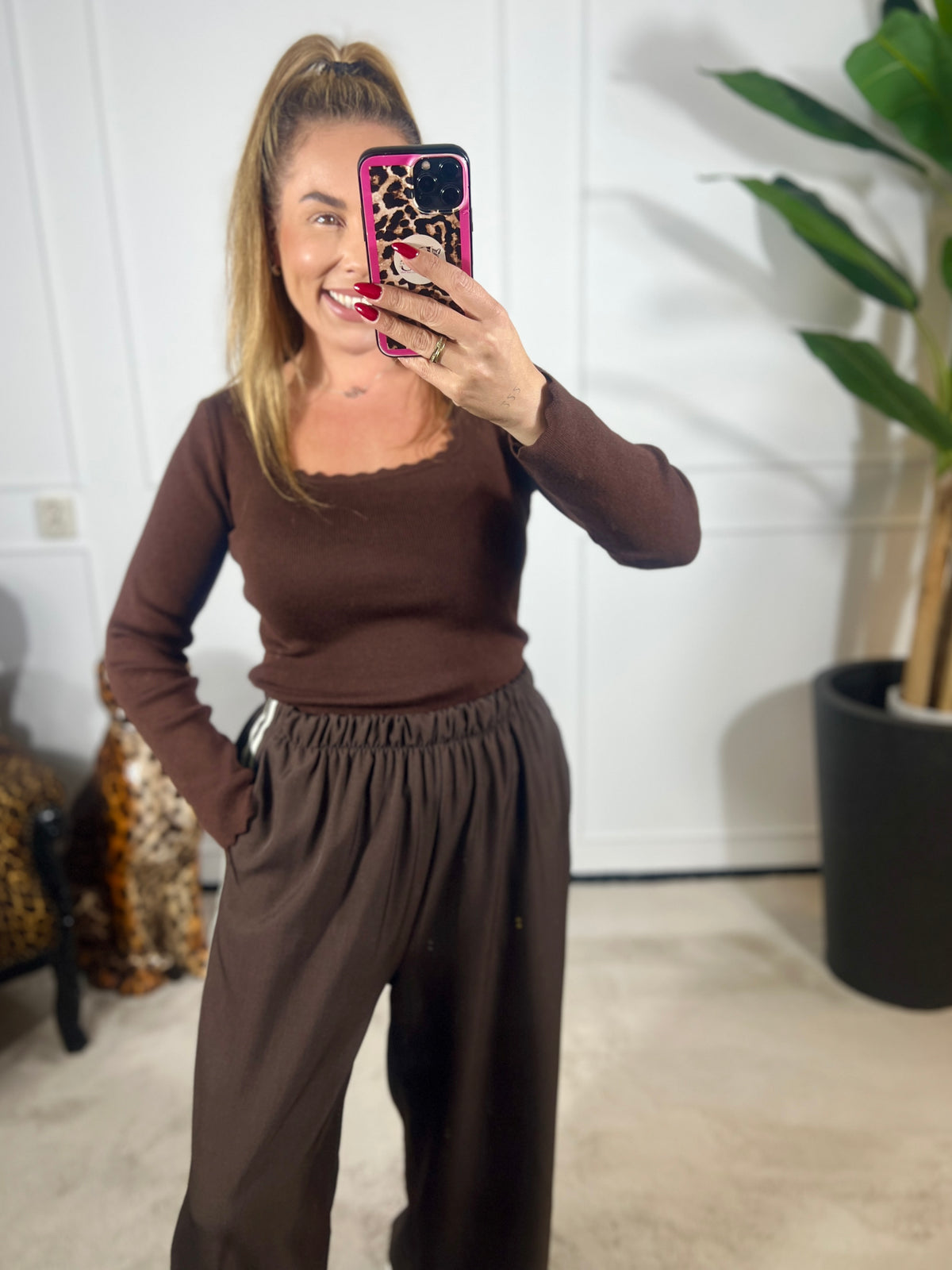 SOFIA RIB STRETCH TOP