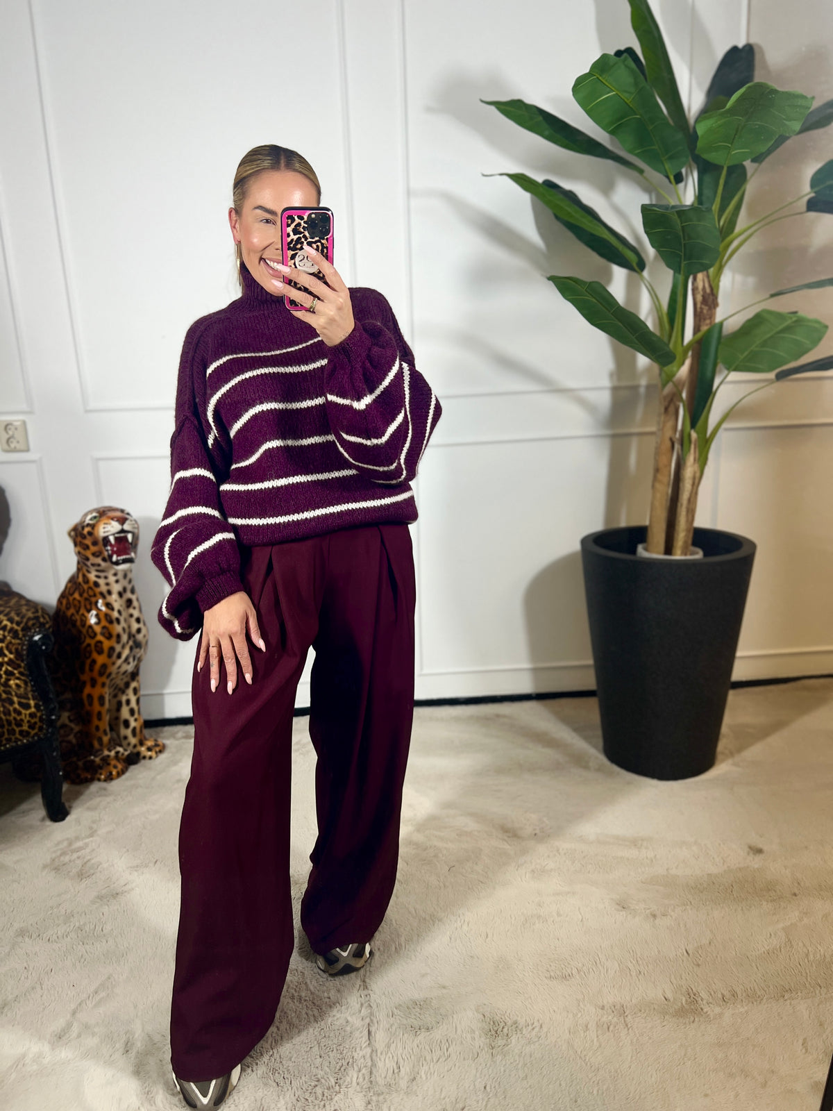 STRIPE TURTLENECK