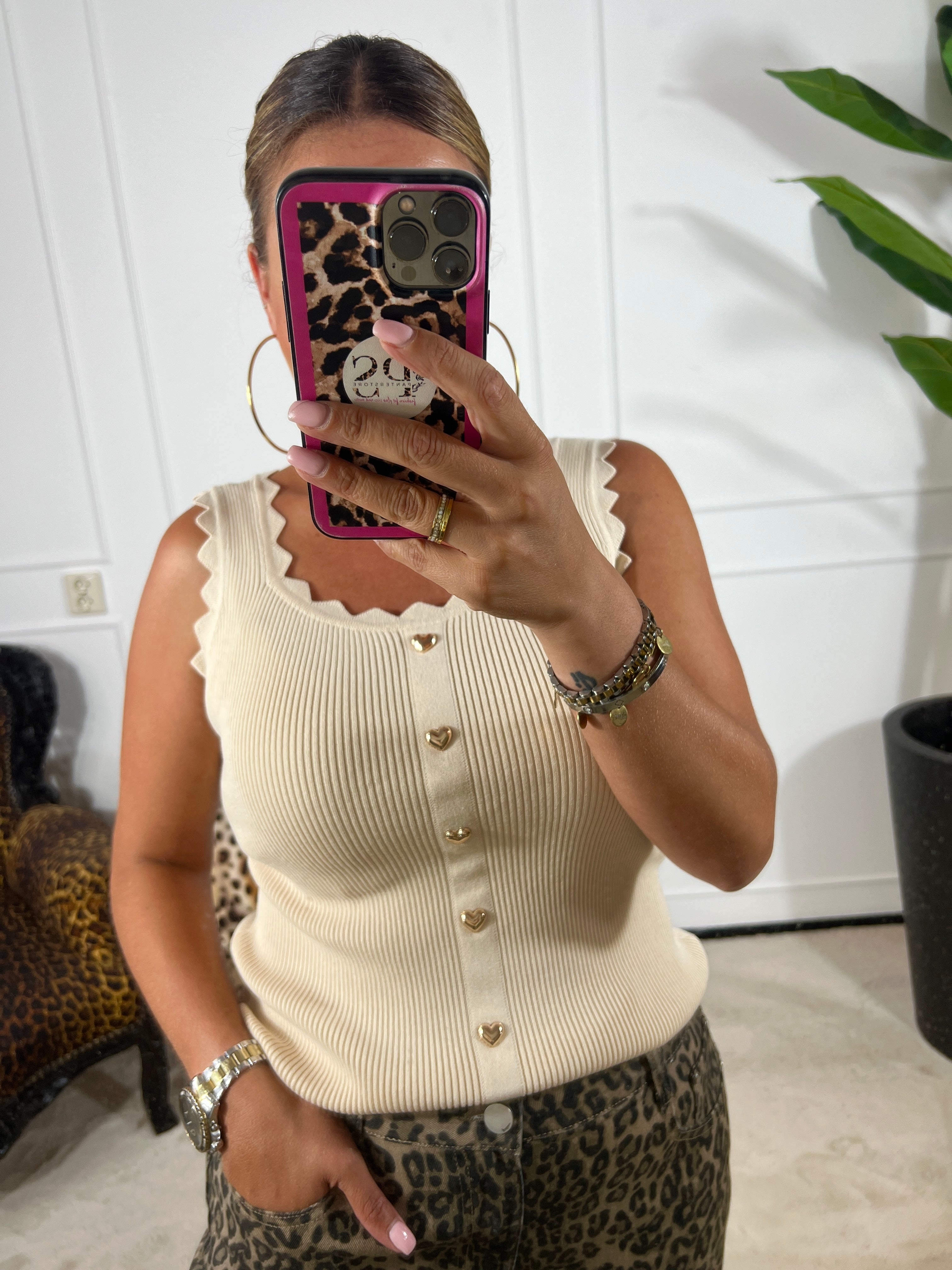 HEART RIB STOF TOP