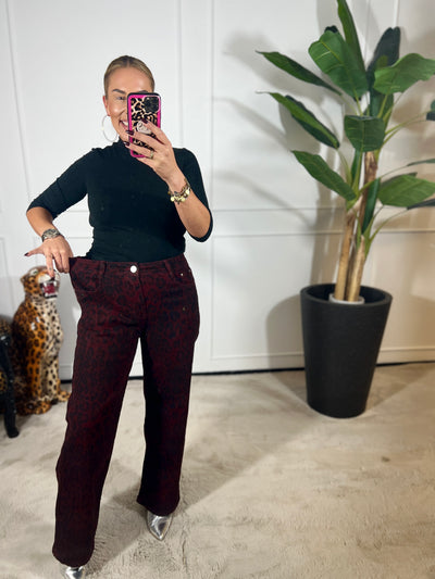 ANNA LEOPARD JEANS