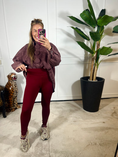 *BORDEAUX* NORFY LEGGING