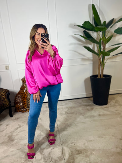 V-HALS BLOUSE (T/M 48) + VIDEO