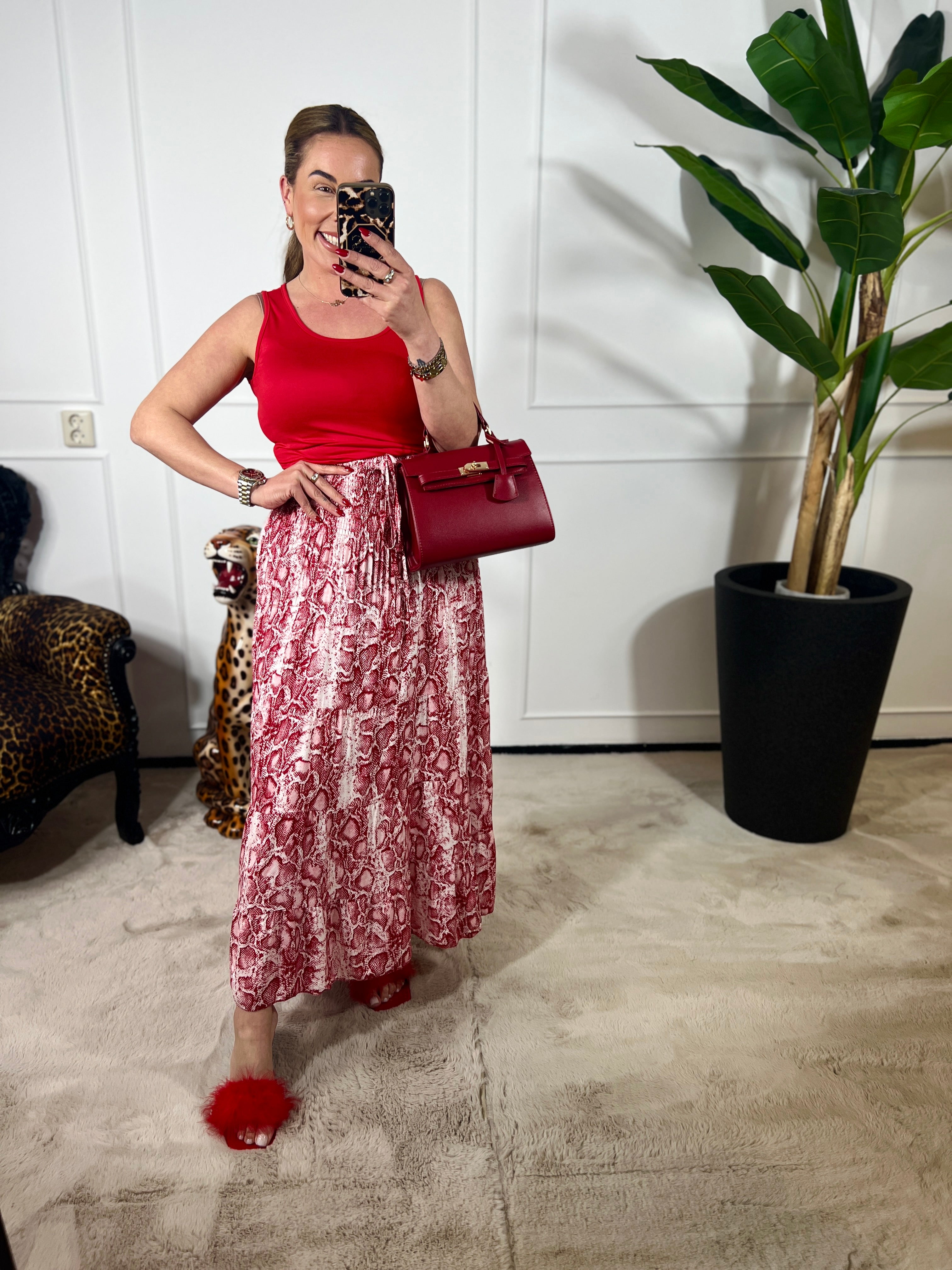 ZARA SNAKE MAXI SKIRT