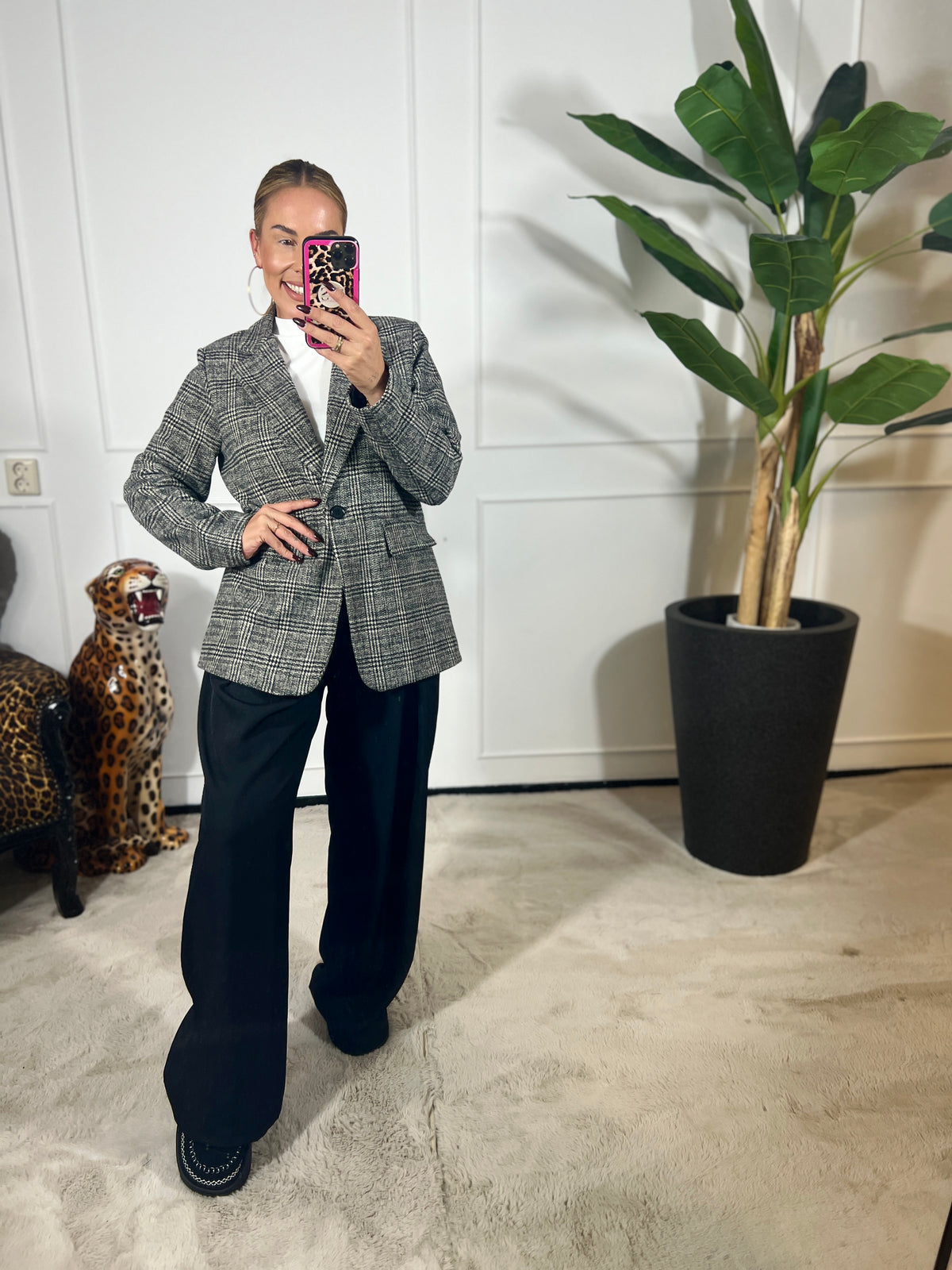 AMÉLIE CHECK BLAZER