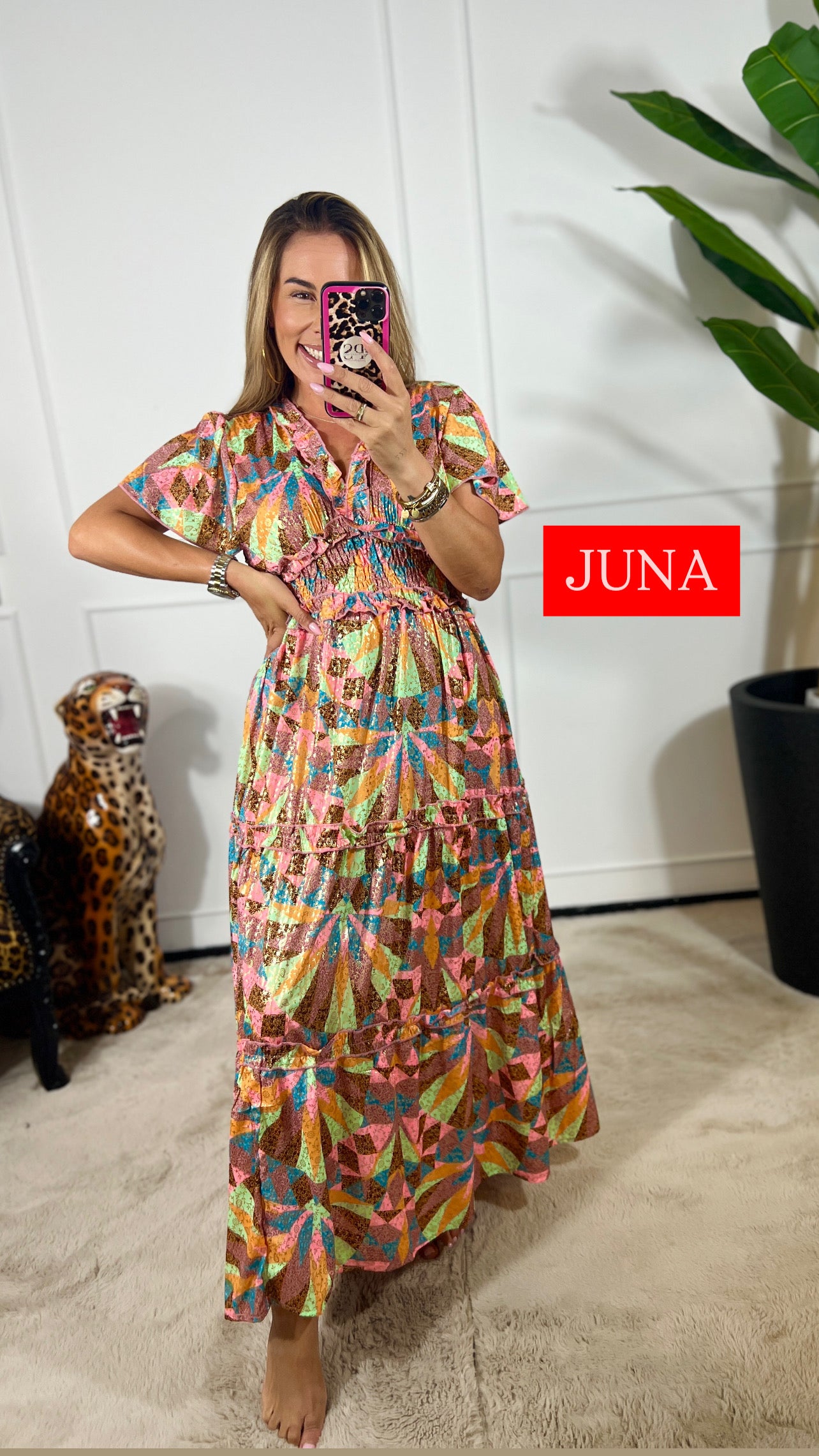 JUNA HANDGEMAAKTE IBIZA JURK