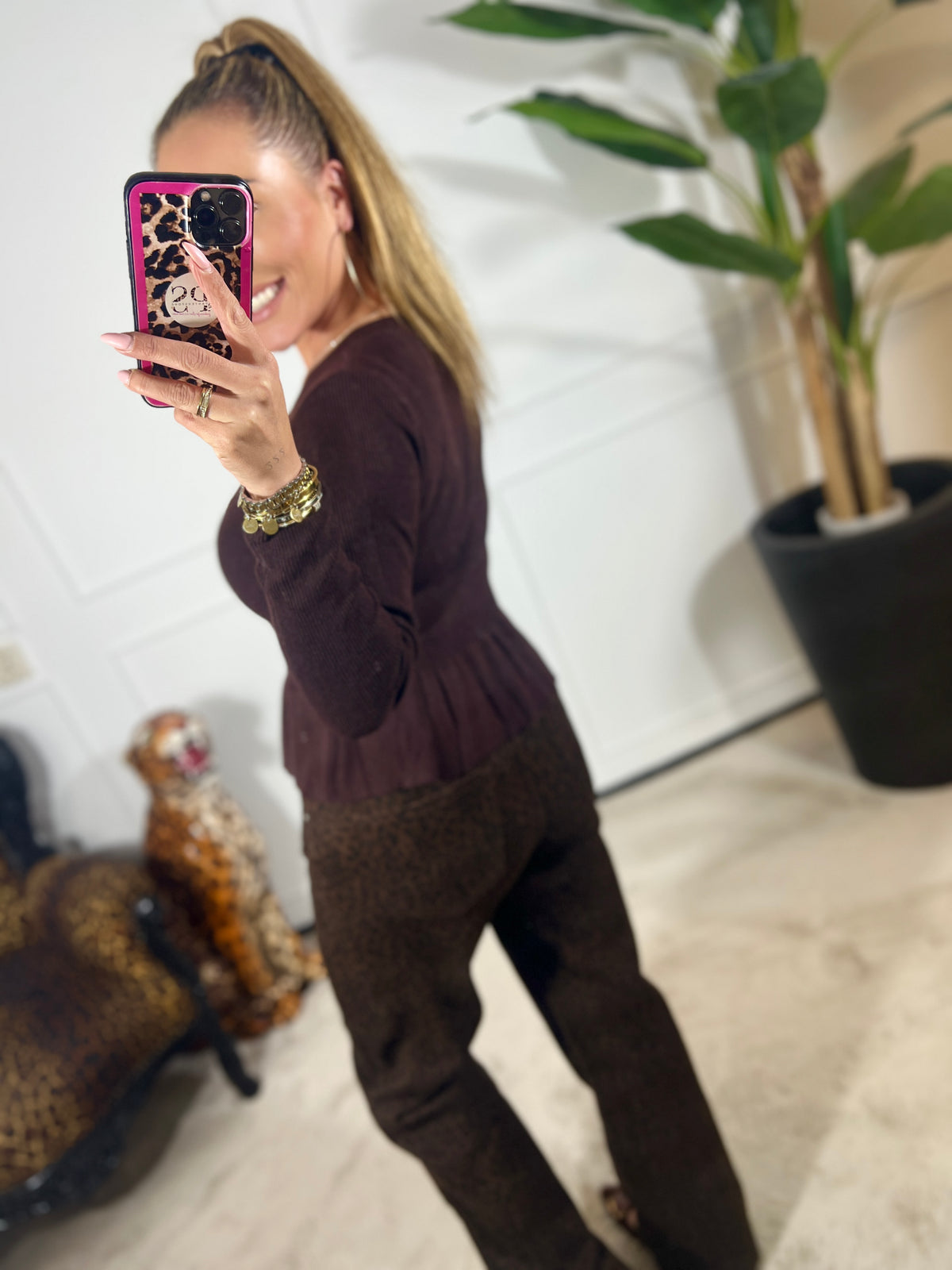 LUXE BUTTON PEPLUM
