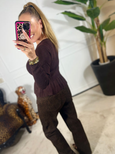 LUXE BUTTON PEPLUM