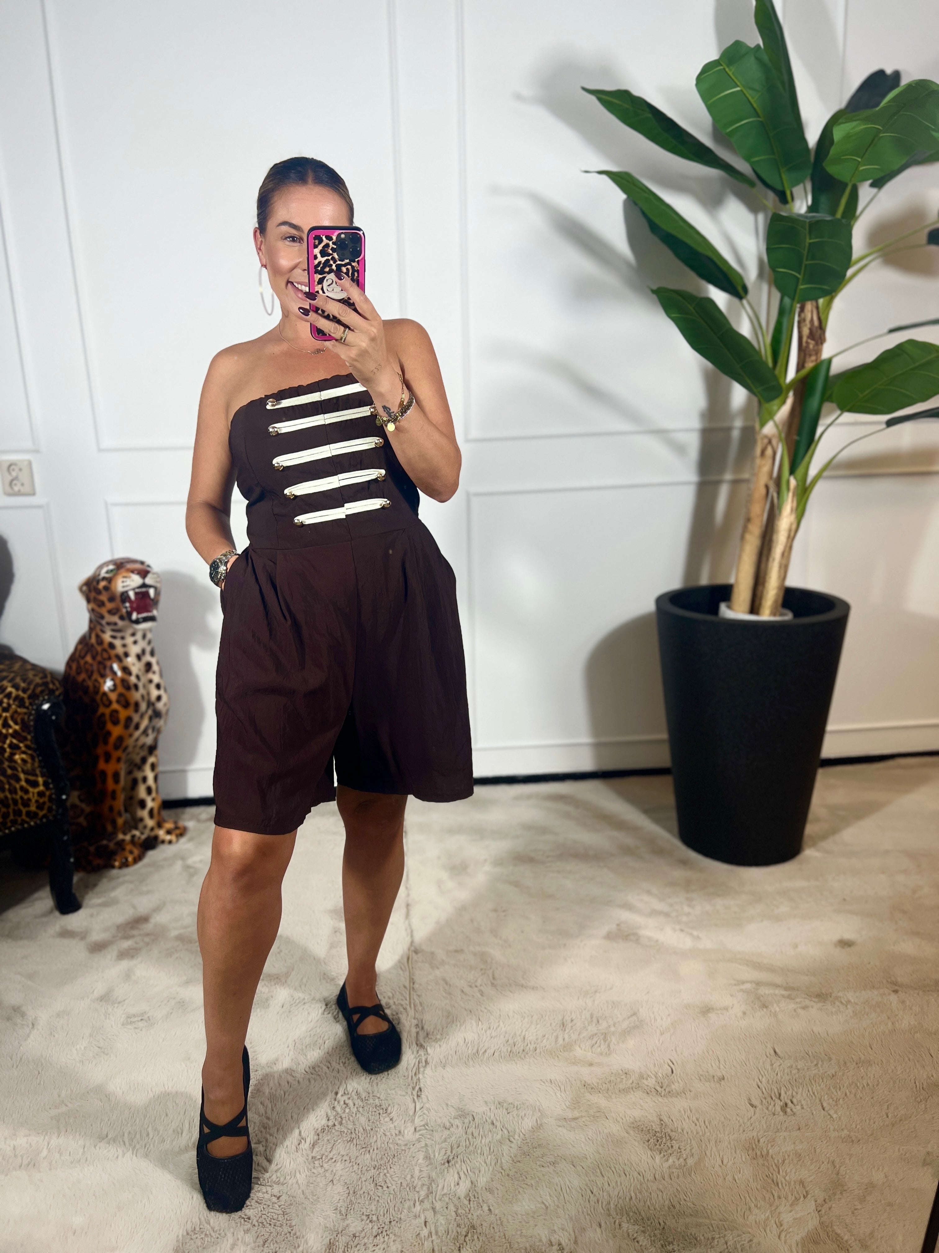 OLIVIA STRAPLESS PLAYSUIT