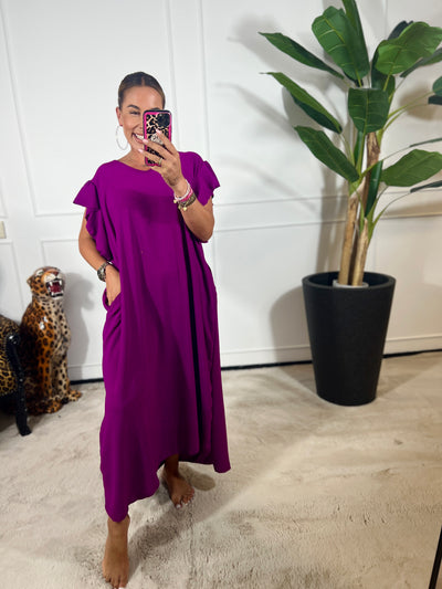 WINNIE RUFFLE MAXI DRESS