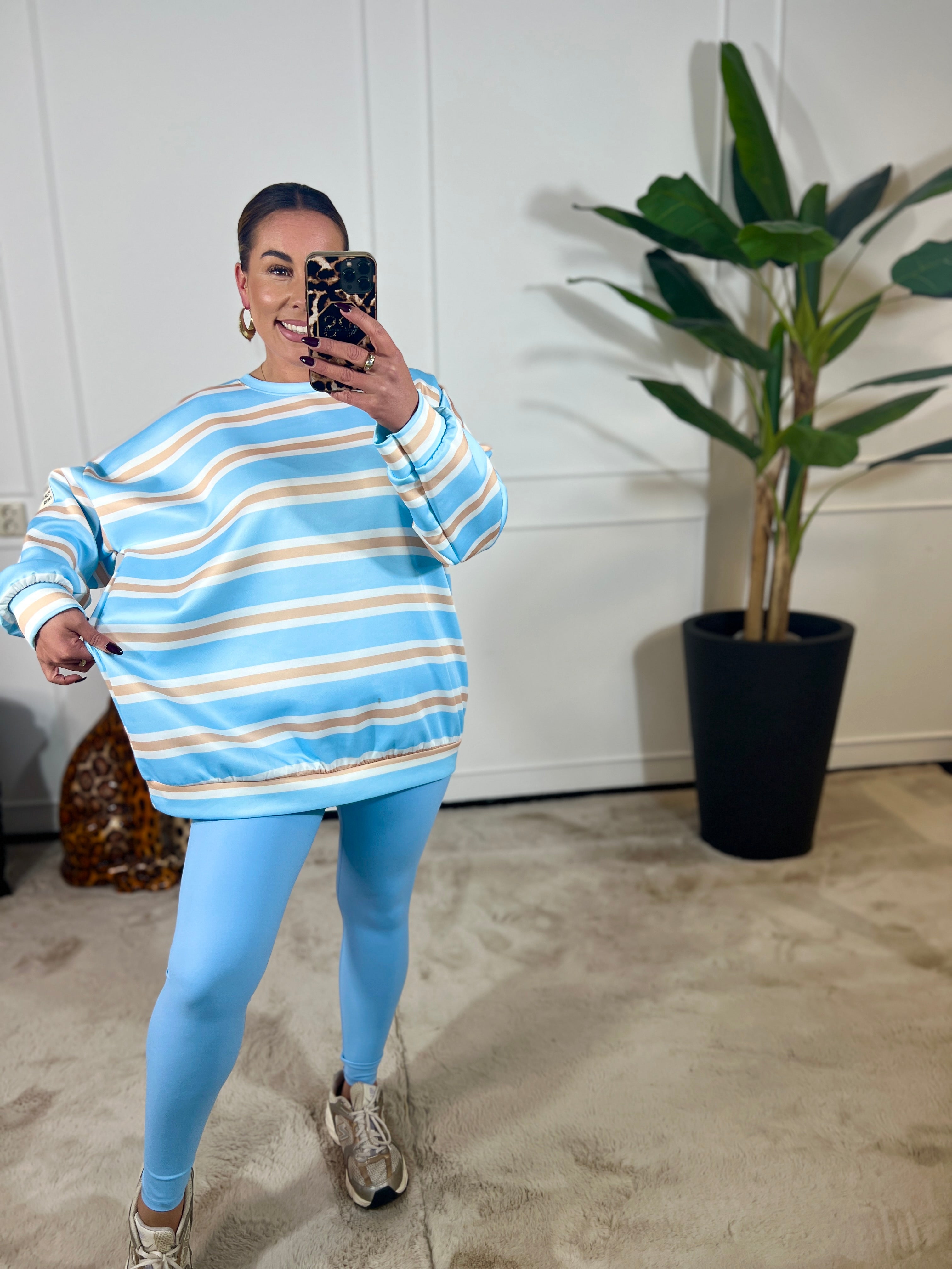 *L.I.P.* STRIPE SWEATER (T/M 48)