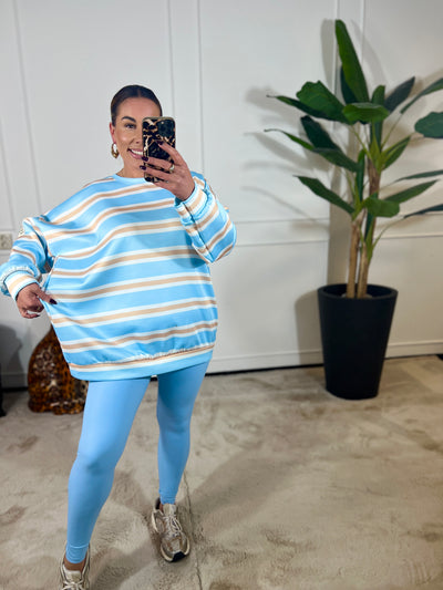 *L.I.P.* STRIPE SWEATER (T/M 48)