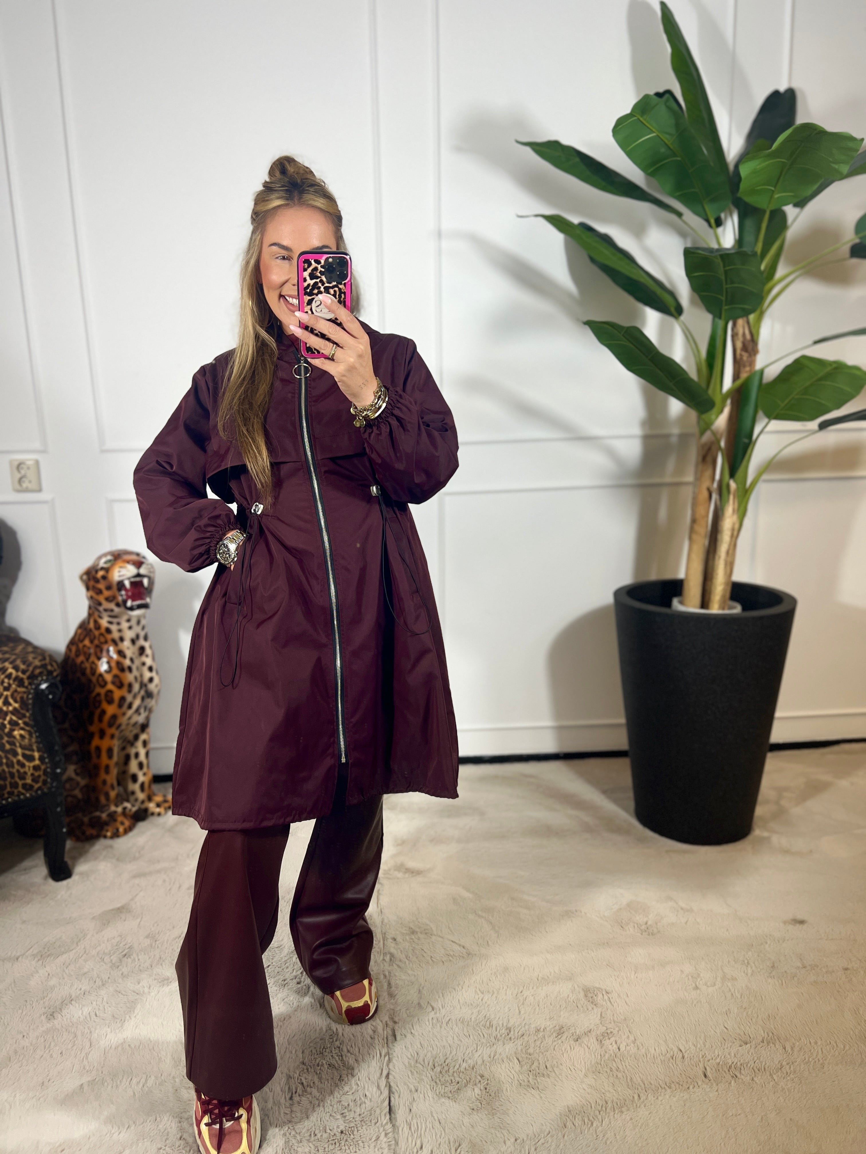 LEATHERLOOK NORFY JEANS